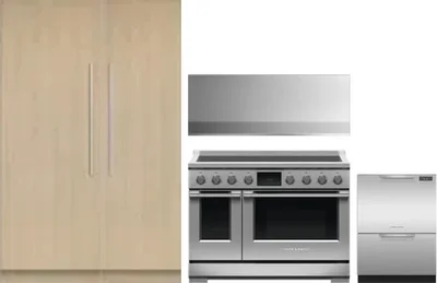 5 Piece Package Includes Refrigerator, Freezer, Range, Hood And Dishwasher